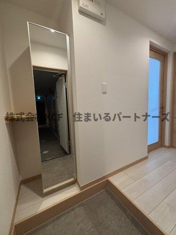 メゾンソレイユ久留米Aの玄関