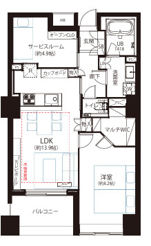 エルステージ月島アトラージュの間取り