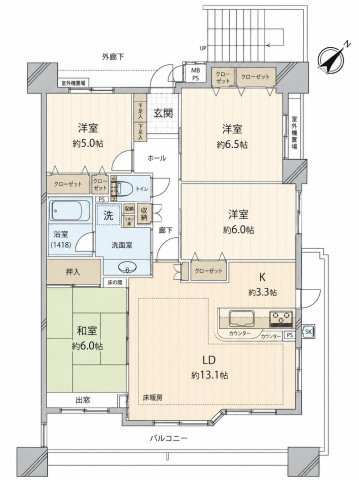 ライオンズステーションプラザ安城の間取り