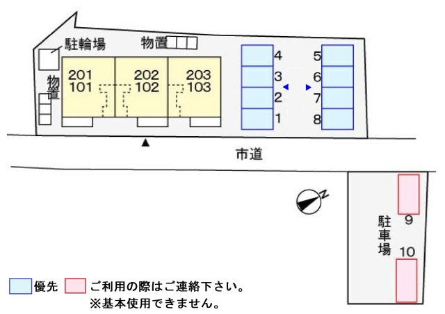 プロムナ－ド　Ｍ　Ⅱの区画図