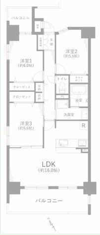 ユーハウス新栄西館の間取り