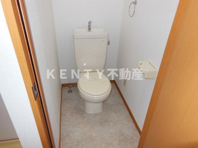 【トイレ】 | ディアコート田園 | 落ち着いた色調のトイレです