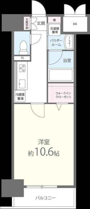 エル・イソベ三宮の間取り