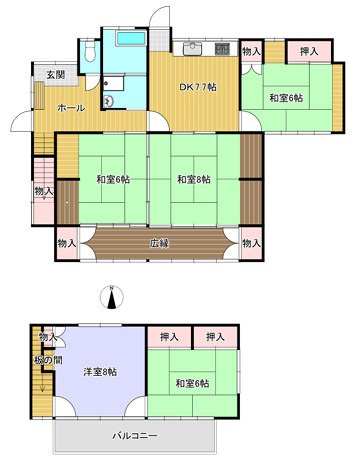 那珂市額田戸建ての間取り
