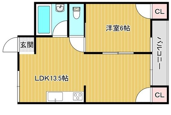 松恵コーポラスの間取り