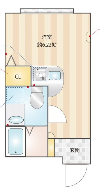 Maison de CiEL Ⅴの間取り|間取りです。