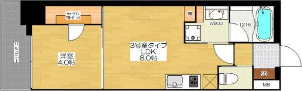 ブエナビスタ神戸駅前の間取り