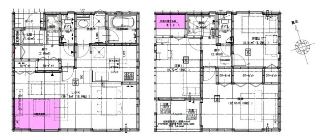 【間取り】 | 葵区新伝馬第3　新築戸建　2号棟