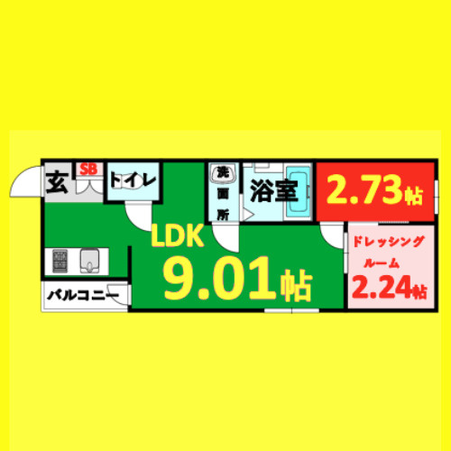 Liberte伝馬(リベルテ伝馬)　名古屋市賃貸　仲介手数料無料の間取り