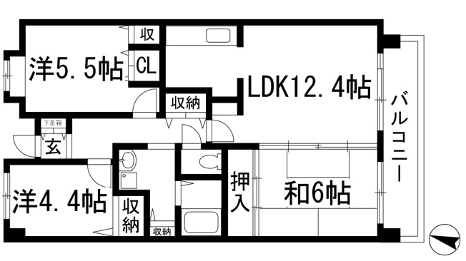 【間取り】 | マルシェ伊丹