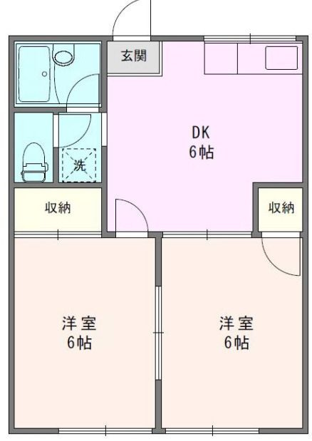 第一袖ヶ浜ハイツの間取り