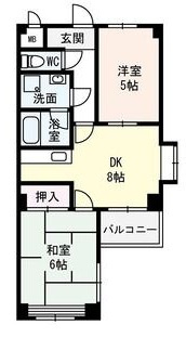 万代東マンションの間取り