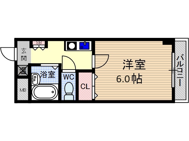 末広14番館の間取り