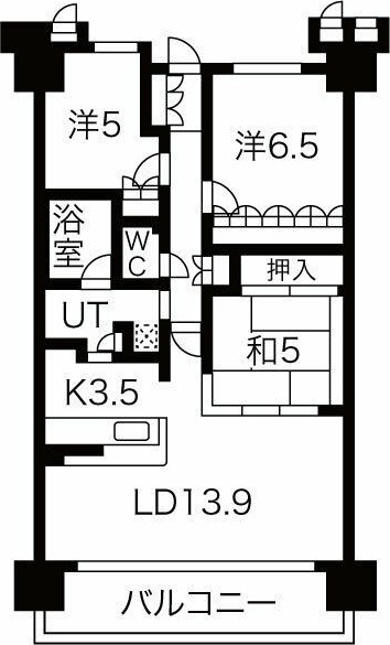 アップルガーデン茨木の間取り