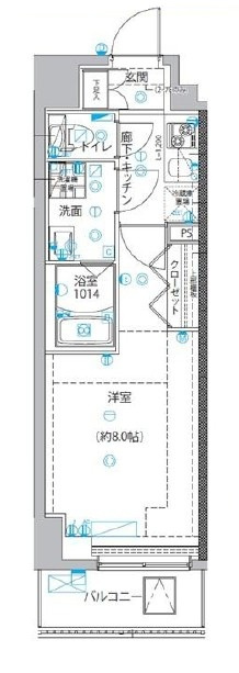 ユリカロゼ五反野Ⅲの間取り|間取りです。