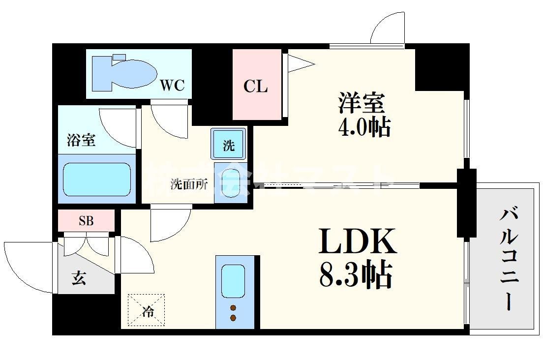 ブエナビスタ梅田イーストの間取り