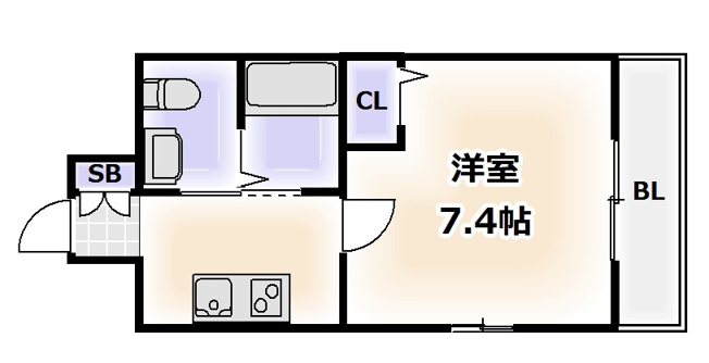 【間取り】 | レオンコンフォート難波西
