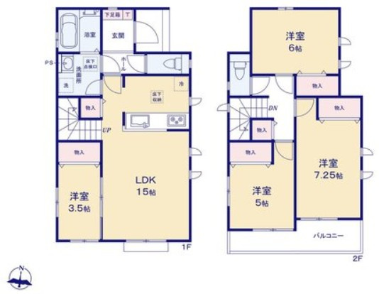 【間取り】 | 藤沢市葛原 新築戸建 全2棟