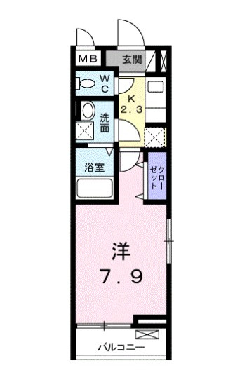 サンシャイン　東所沢の間取り