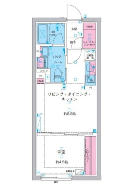 ジェノヴィア池袋の間取り