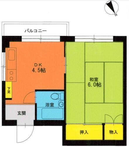 【間取り】 | 第二豊田ハイツ
