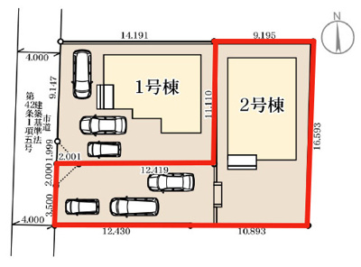 【区画図】 | Livele Garden.S　南沢又北川原第3　2号棟 | ★内覧予約でブランド米2kg★　
