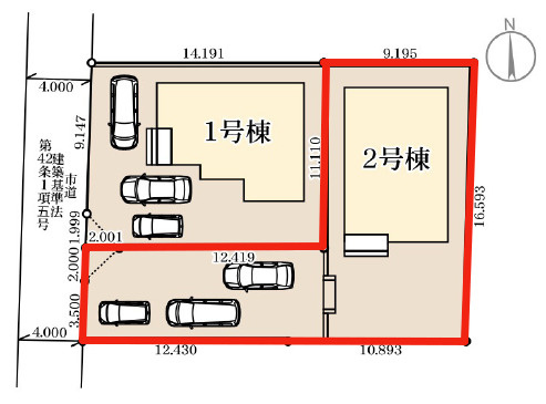 【区画図】 | Livele Garden.S　南沢又北川原第3　2号棟 | ★内覧予約でブランド米2kg★　