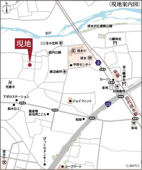 【地図】 | Livele Garden.S　南沢又北川原第3　2号棟 | ★内覧予約でブランド米2kg★