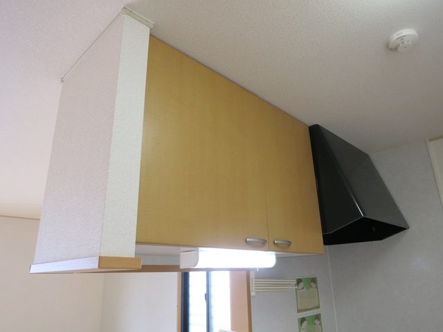 ドルフ・クレセントのキッチン|キッチン上部の収納です。