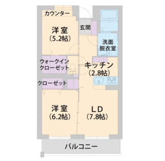 【間取り】 | パラッツォ淵野辺 I  | 間取りです。