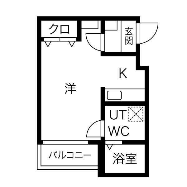 シャンブル英美Ⅲの間取り