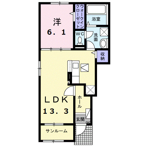 リサイア　Ａの間取り