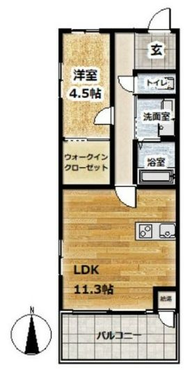 ときわ生田川レクランの間取り
