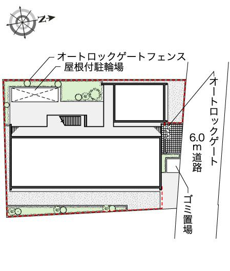 レオパレスヴェルレーヌの区画図