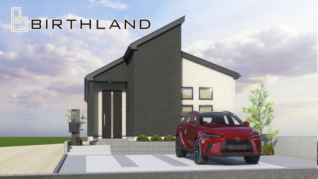 新築戸建・新築建売　郡山市富田町字下西田　富田西小・第六中の外観パース|【1号棟】完成予想図　2026年10月完成予定です！現地ご案内可能です♪