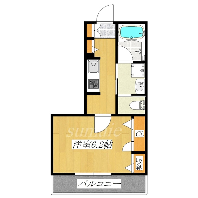 グランコール志茂の間取り|西向きのお部屋です♪