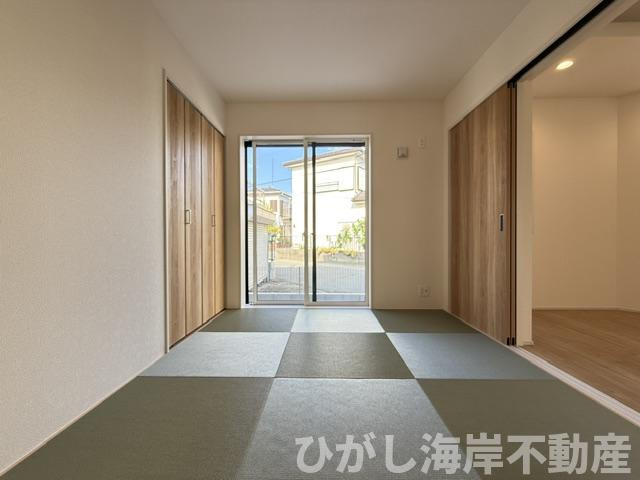 茅ヶ崎市室田３丁目　新築戸建　全２棟の和室|5.2帖　和室