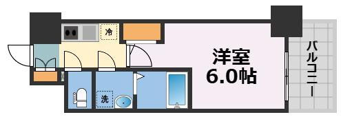 エスリード難波AGREAの間取り