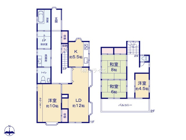 入間市新久　中古戸建の間取り