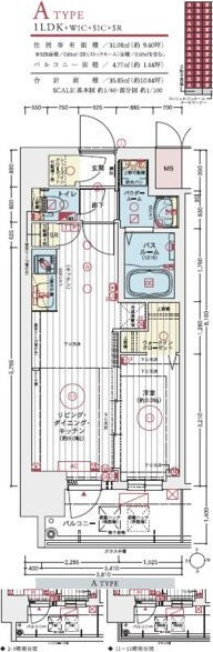 エステムコート名古屋TWIN　WESTの間取り