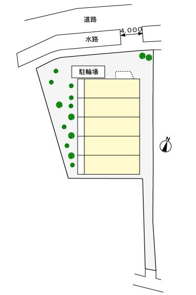プレジェーネ　一津屋の駐車場|駐車スペースもあります