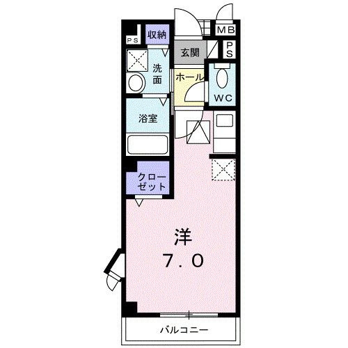 アネックスＴＳＵＫＩＭＩＮＯの間取り
