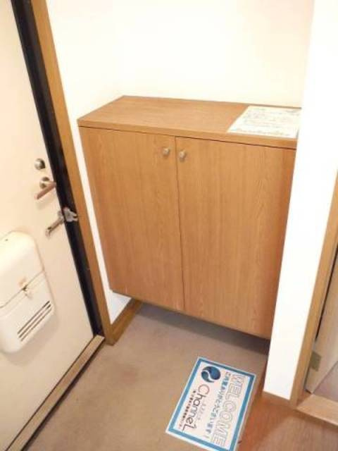 グリーンタウン津留崎【10,000円キャッシュバック対象物件】の玄関|収納もある玄関です