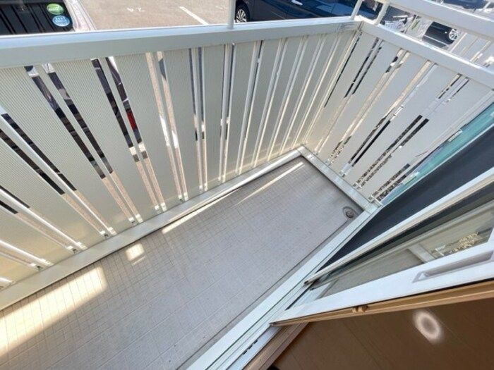 リビングタウン八日市場　Ａのバルコニー