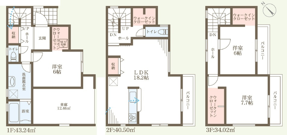 和泉市富秋町　第3期　新築一戸建ての間取り