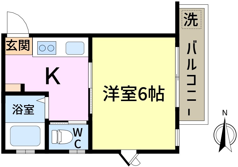 コーポハイブリッヂの間取り