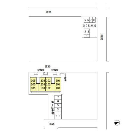 ヴィラ　コットンの区画図