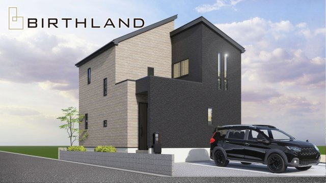 新築戸建・新築建売　郡山市富田町字下西田　富田西小・第六中の外観パース|【2号棟】完成予想図　2026年10月完成予定です！現地ご案内可能です♪