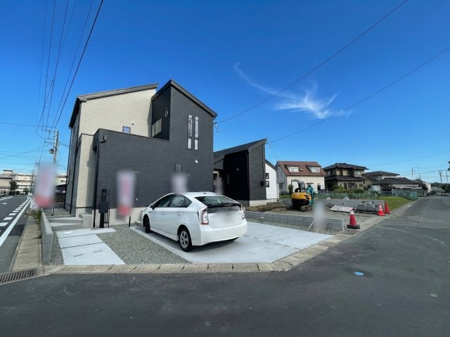 新築戸建・新築建売　郡山市富田町字下西田　富田西小・第六中の前面道路含む現地写真|前面道路