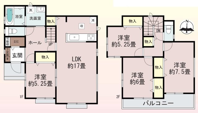 【横浜市瀬谷区相沢5丁目71-9新築戸建て】★仲介手数料無料★（瀬谷小学校・瀬谷中学校）